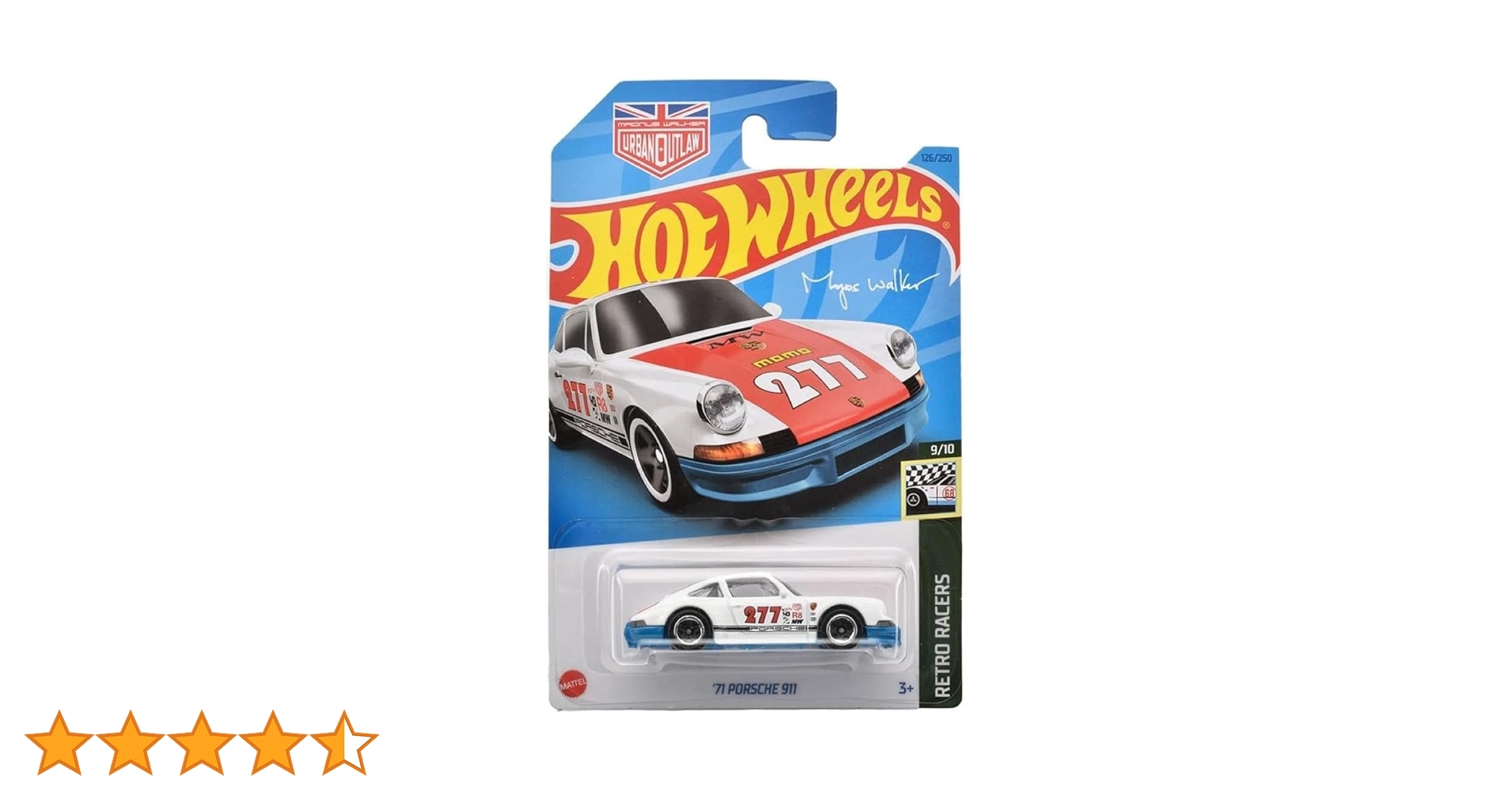 Hot Wheels '71 Porsche 911 (White) 2023 Retro Racers : Amazon.co